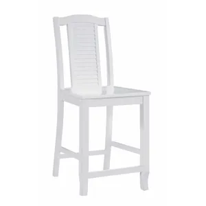 Hampton Collection Seaside Pure White Stool