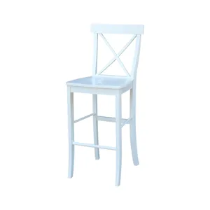 X-Back Stool in White