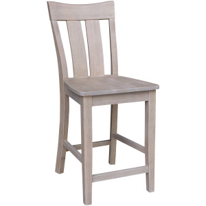 Cosmopolitan Collection - 24'' Ava Stool in Taupe Gray