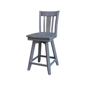 Dining Essentials - 24" San Remo Heather Gray Stool