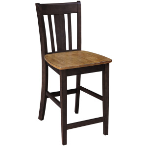 Dining Essentials - San Remo Stool in Hickory & Coal