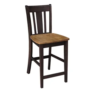 Dining Essentials - San Remo Stool in Hickory & Coal