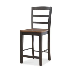 Dining Essentials - Madrid Stool in Hickory and Coal