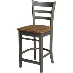 Dining Essentials - Emily Stool in Hickory & Coal