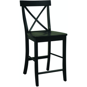 Dining Essentials - X-Back Stool in Black