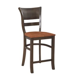 Westwood - 24" Brandy Stool in Coal and Borubon Oak