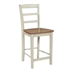Dining Essentials - 24" Madrid Counter Stool in Hickory and Shell