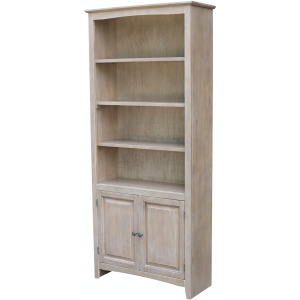 Home Accents - A Pair of Bookcase Doors in Taupe Gray