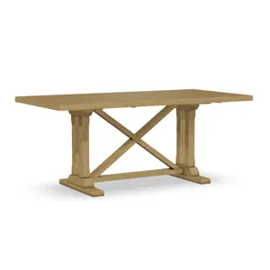 Alexa Trestle Solid Table Top and Base