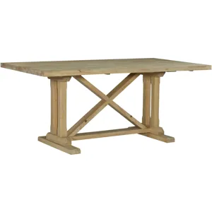 Alexa Trestle Solid Table Top and Base