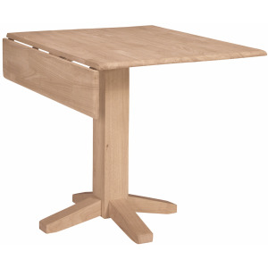 Square Drop Leaf Pedestal Table