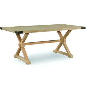 Farmhouse Chic Trestle Table Top & Base