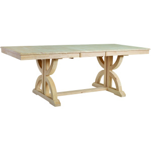 Portico Extension Table Top w/ Palmetto Table Base