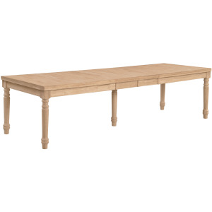 Farmhouse Large Extension Table Top w/ Turned Legs (Set of 5)