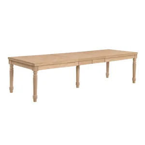 Farmhouse Large Extension Table Top w/ Turned Legs (Set of 5)