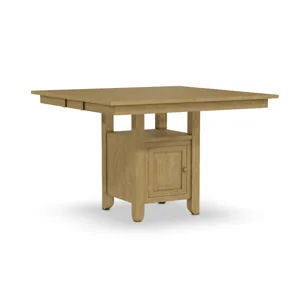 Gathering Table  Top w/ Square Storage Base