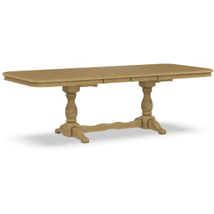 Double Butterfly Leaf Table Top w/ Double Pedestal Base