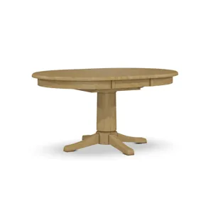 Build Your Own Pedestal Table w/42" x 60" Butterfly Leaf Extension Tabletop w/ Hall Bullnose Edge