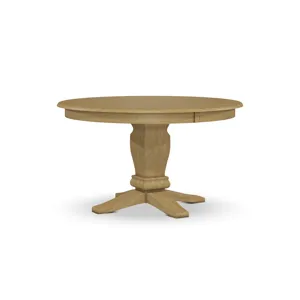Build Your Own Pedestal Table w/ 52" Round Tabletop w/Reverse Bevel Edge