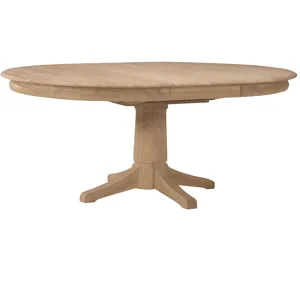 Build Your Own Pedestal Table w/ 54" x 72" Butterfly Leaf Extension Top w/Half Bullnose Edge