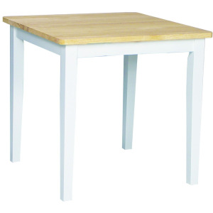Dining Essentials - Square Table in White & Natural