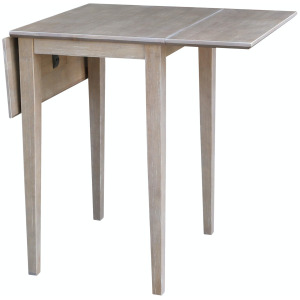 Dining Essentials - Small Drop Leaf Table in Taupe Gray