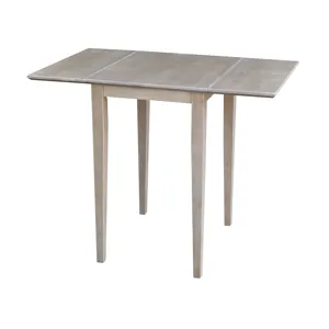 Dining Essentials - Small Drop Leaf Table in Taupe Gray