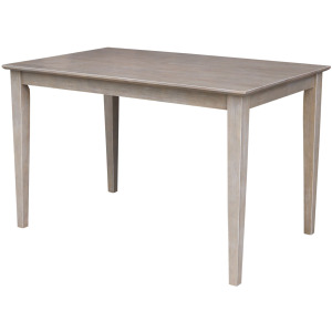 Dining Essentials - 30x48'' Square Table w/ 30'' Shaker Legs in Taupe Gray