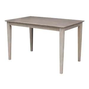 Dining Essentials - 30x48'' Square Table w/ 30'' Shaker Legs in Taupe Gray