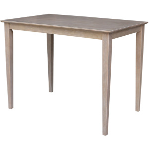 Dining Essentials - 30x48'' Square Table Table Top w/ 36'' Shaker Legs in Taupe Gray