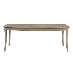 Cosmopolitan Collection - Salerno Butterfly Extension Table in Taupe Gray