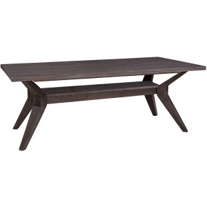SoMa - Dane Solid Table Top and Base in Coal
