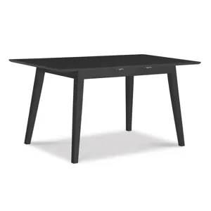 Dining Essentials - Mid-Century Modern Extension Table in Black