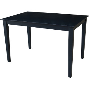 Dining Essentials - 30x48'' Square Table w/ 30'' Shaker Legs in Black