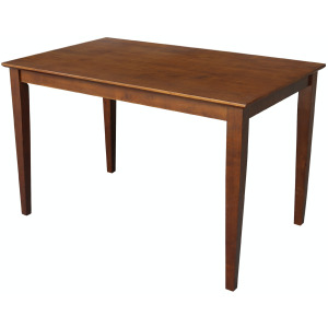 Dining Essentials - 30x48'' Square Table Top w/ 30''H Shaker Legs in Espresso