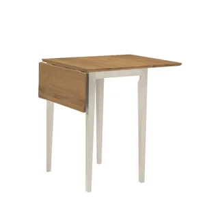 Dining Essentials - 22" Dropleaf Table in Hickory and Shell