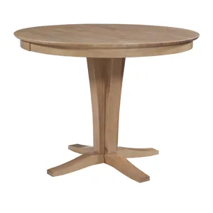 Cosmopolitan Collection - 48" Siena Solid Top w/ 36"Verona Pedestal in Honey