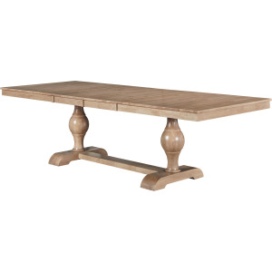 Cosmopolitan Collection - Dbl Leaf Tabletop w. Grandeur Base in Honey