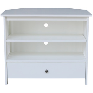 Destinations Collection - Mission Corner TV Stand Pure White