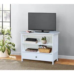 Destinations Collection - Mission Corner TV Stand Pure White