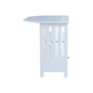 Destinations Collection - Mission Corner TV Stand Pure White