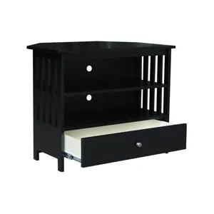 Destinations Collection - Mission Corner TV Stand in Black