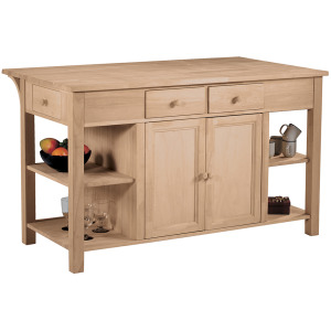 Super Kitchen Center w/ Breakfast Bar