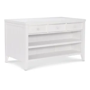 Hampton - Kitchen Island in Chalk