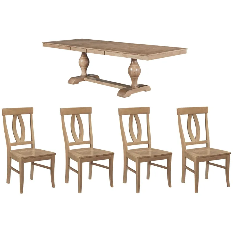 Cosmopolitan Collection - 5 PC Dining Set in Honey