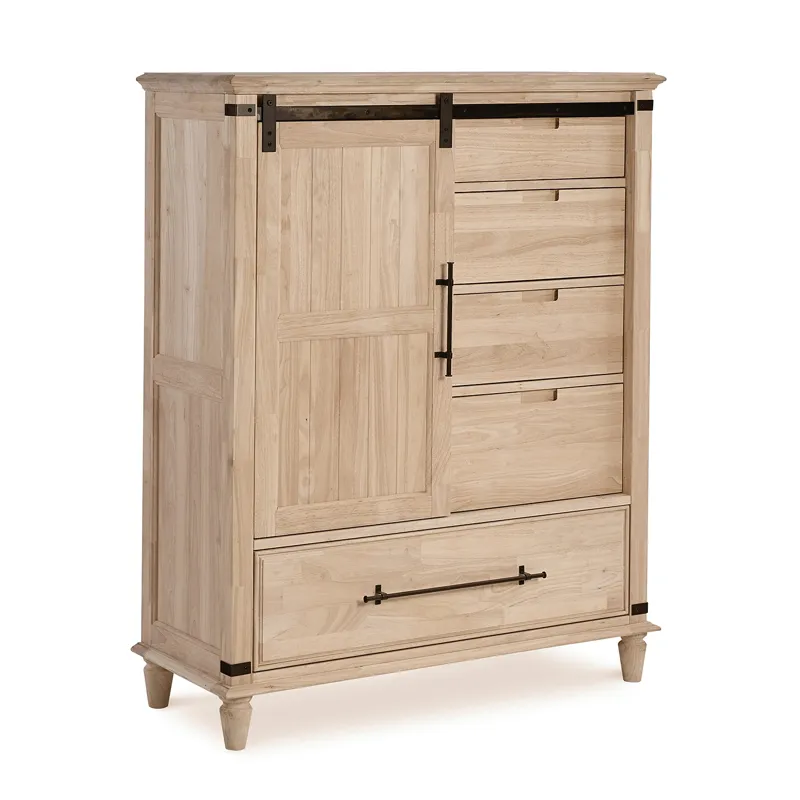 Farmhouse Chic Sliding Door Chest
