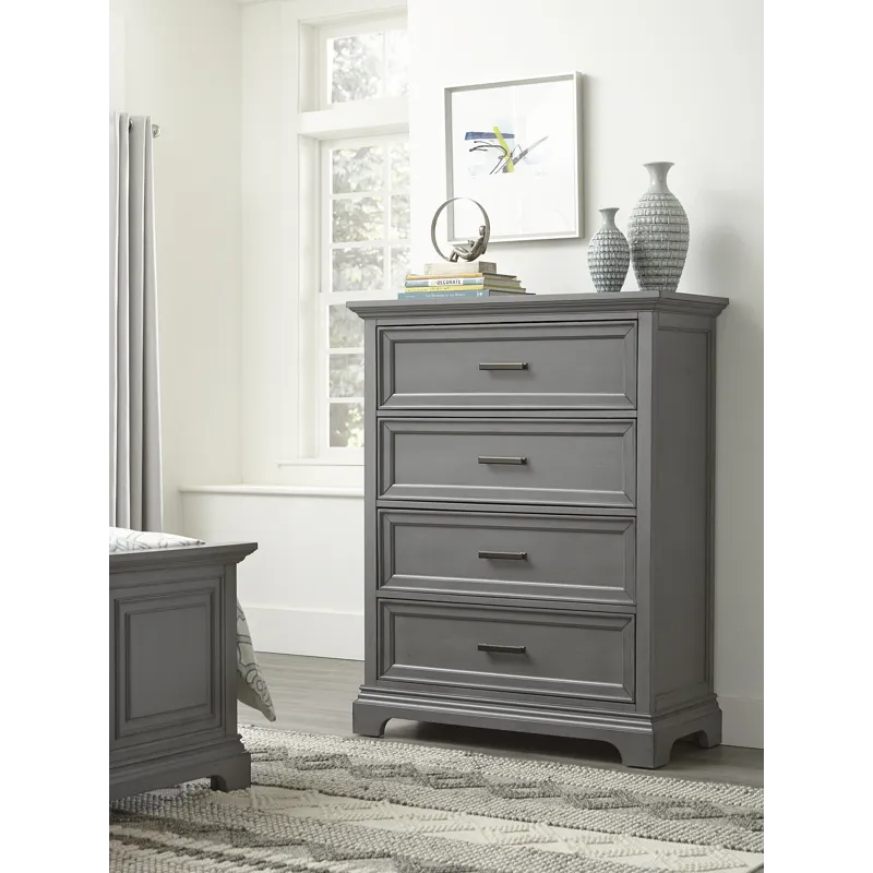 Summit 4 Drawer Chest in Heather Gray