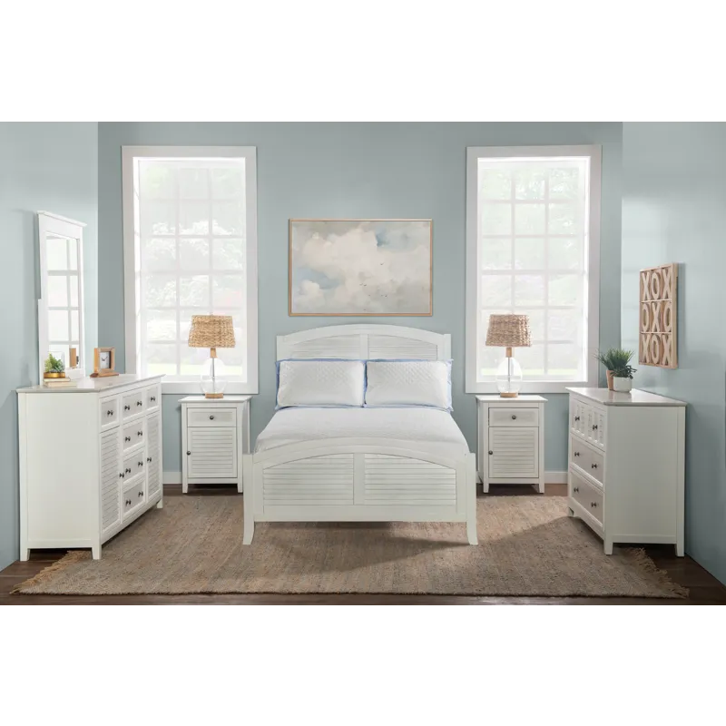Tykes Bedroom - Chalk & White High Tide Arch Full Bed