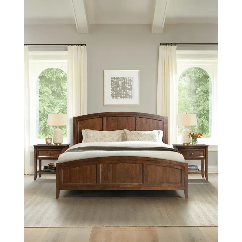 Queen Bed in Cognac