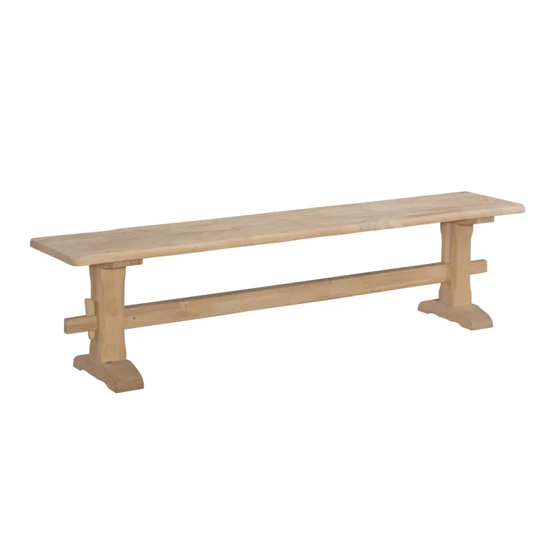 Live Edge Trestle Bench Top & Base
